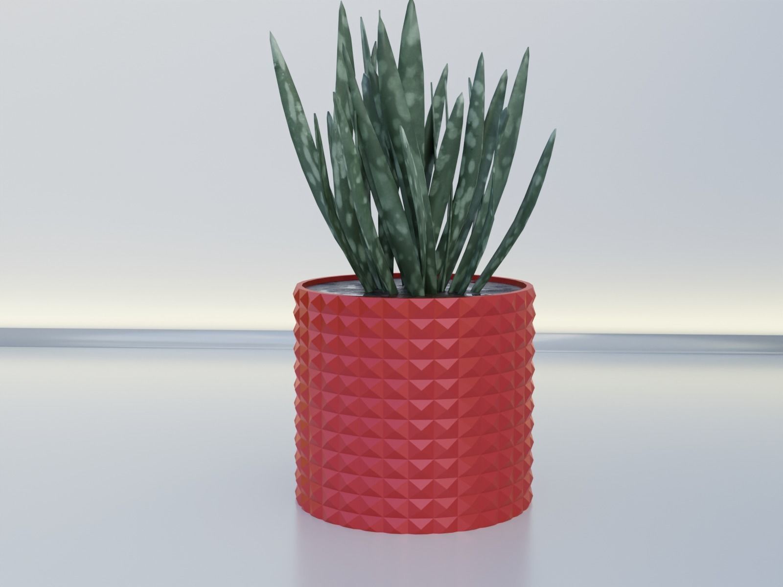 Flower pot planter 11 3D print model_9