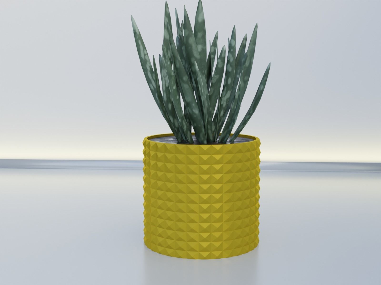 Flower pot planter 11 3D print model_8
