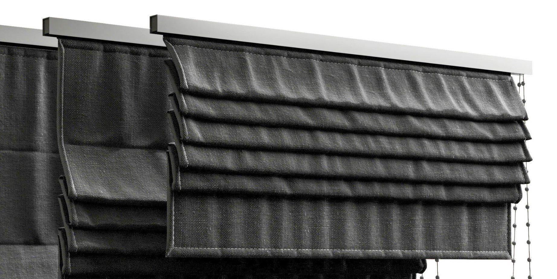 Roman curtains 03 3D model_1