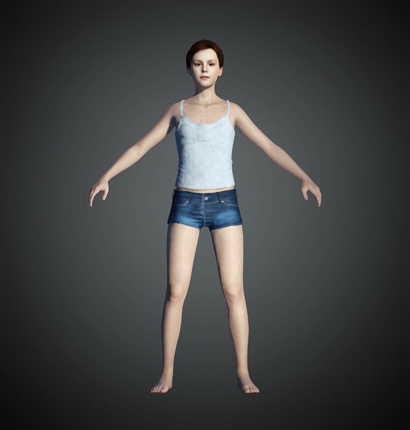 Unity Digital Human HS017 Free 3D model_1