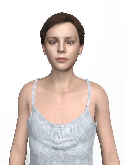 Unity Digital Human HS017 Free 3D model_5