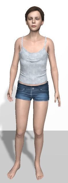 Unity Digital Human HS017 Free 3D model_6