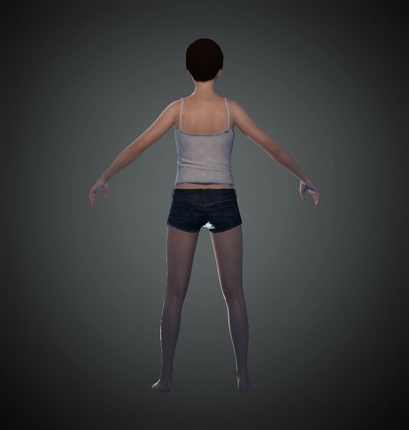 Unity Digital Human HS017 Free 3D model_3