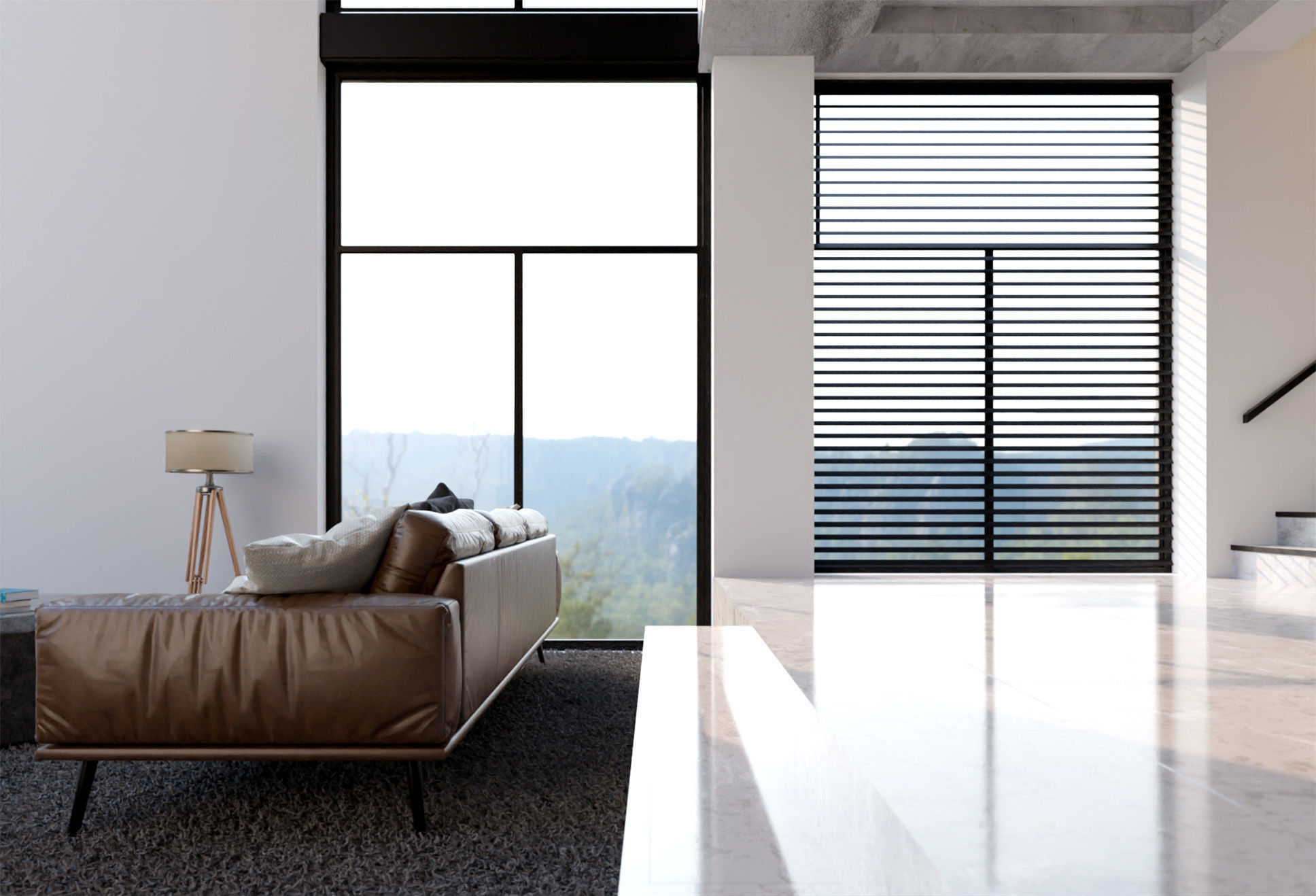 Modern interior- Living Room 3D model_5