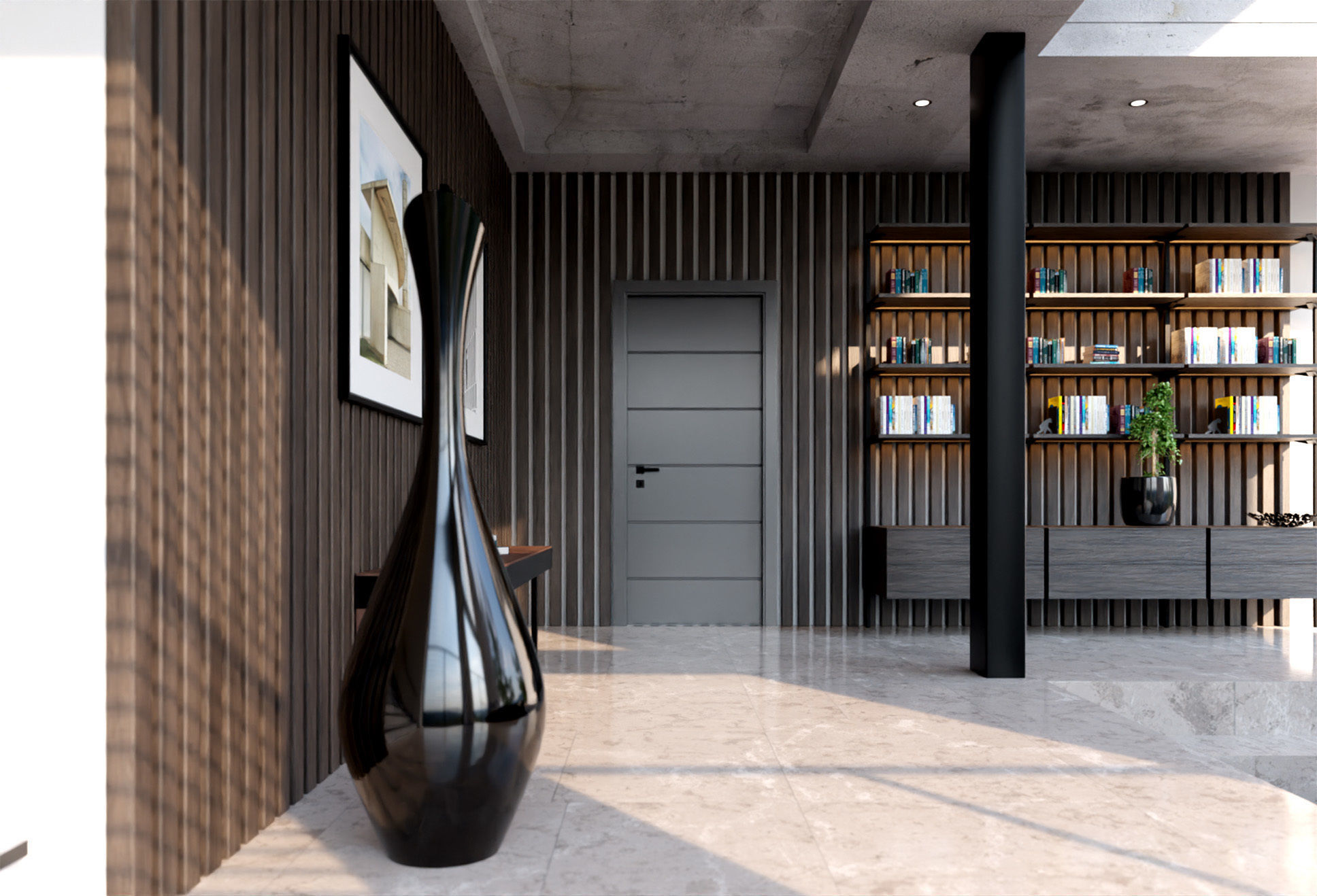 Modern interior- Living Room 3D model_3