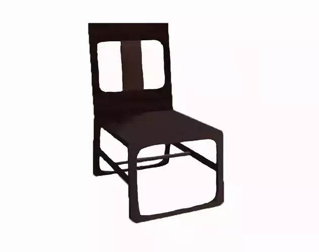 Chair wooden with seat and back