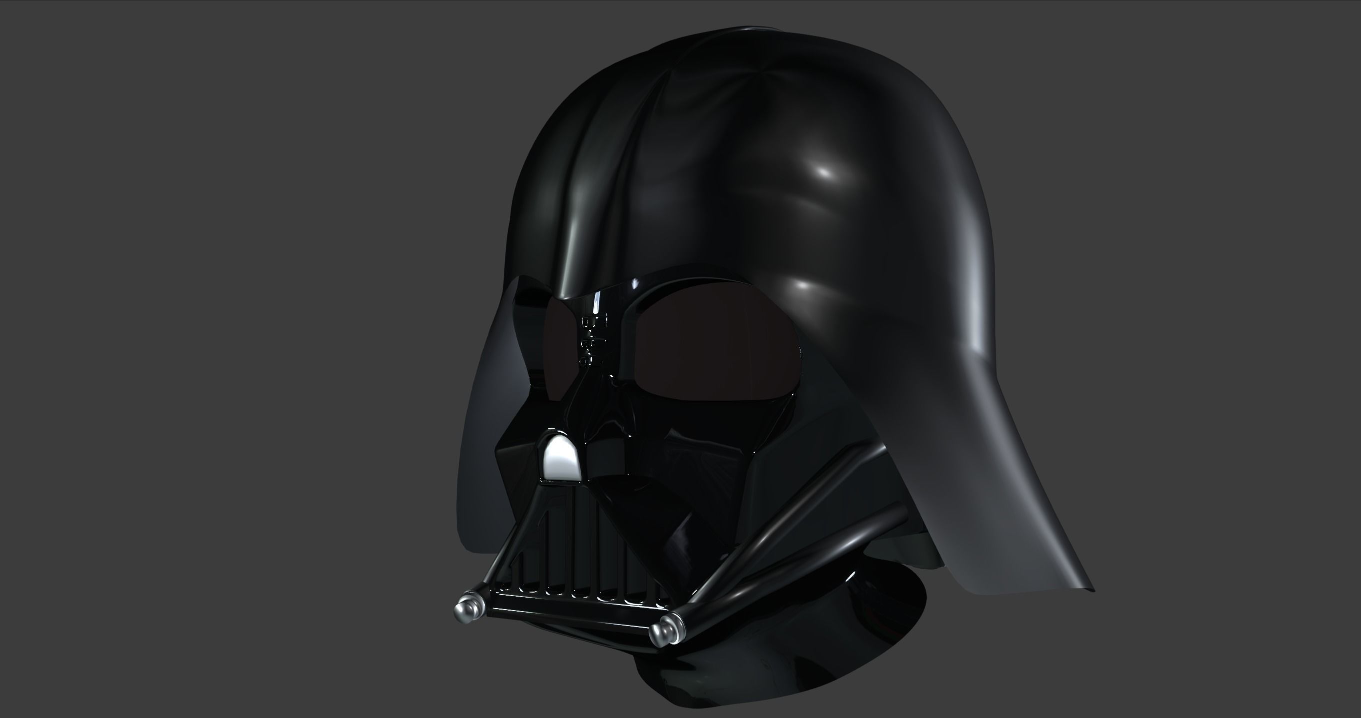 Darth Vader helmet made with blender 3D model_1