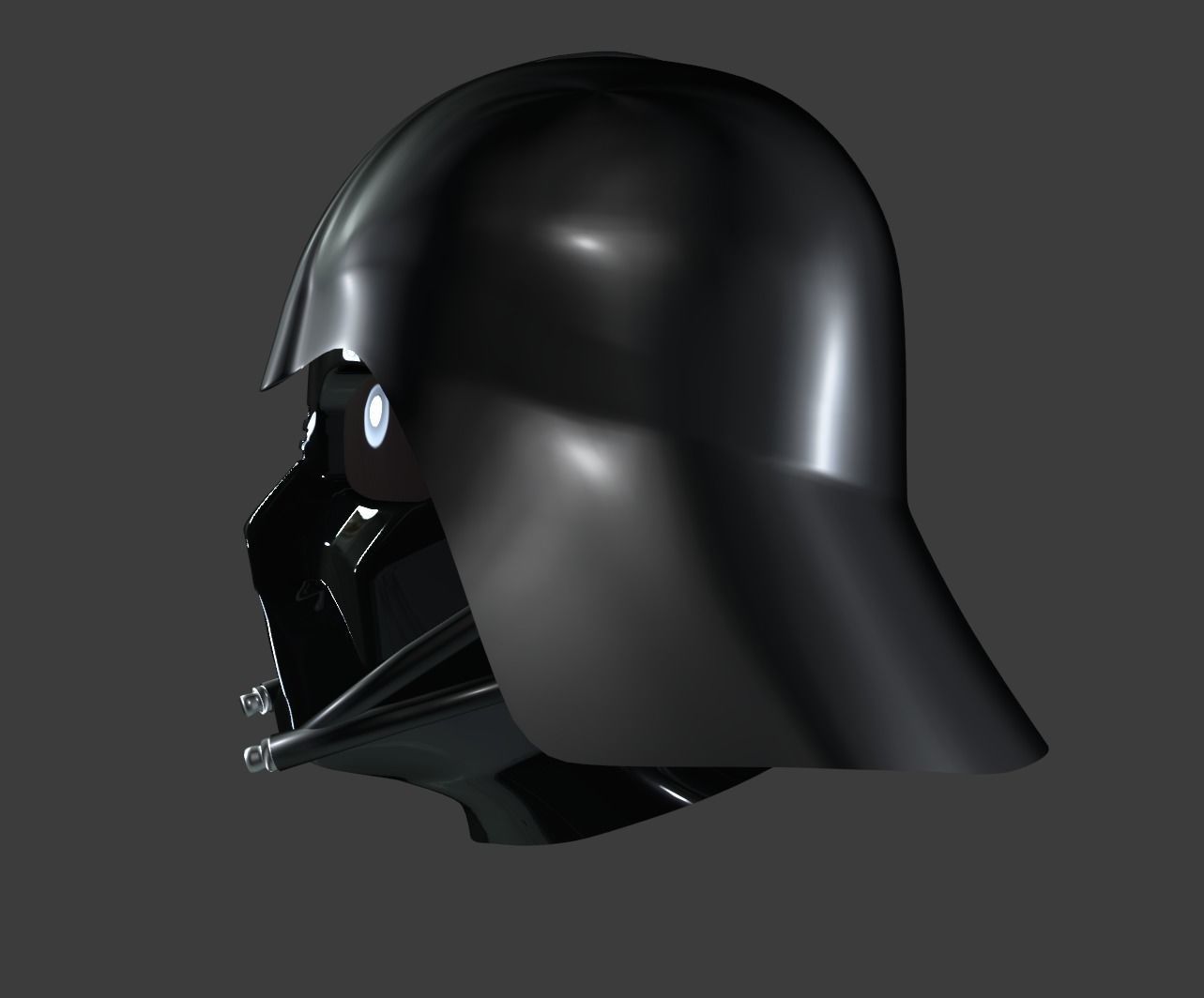 Darth Vader helmet made with blender 3D model_5