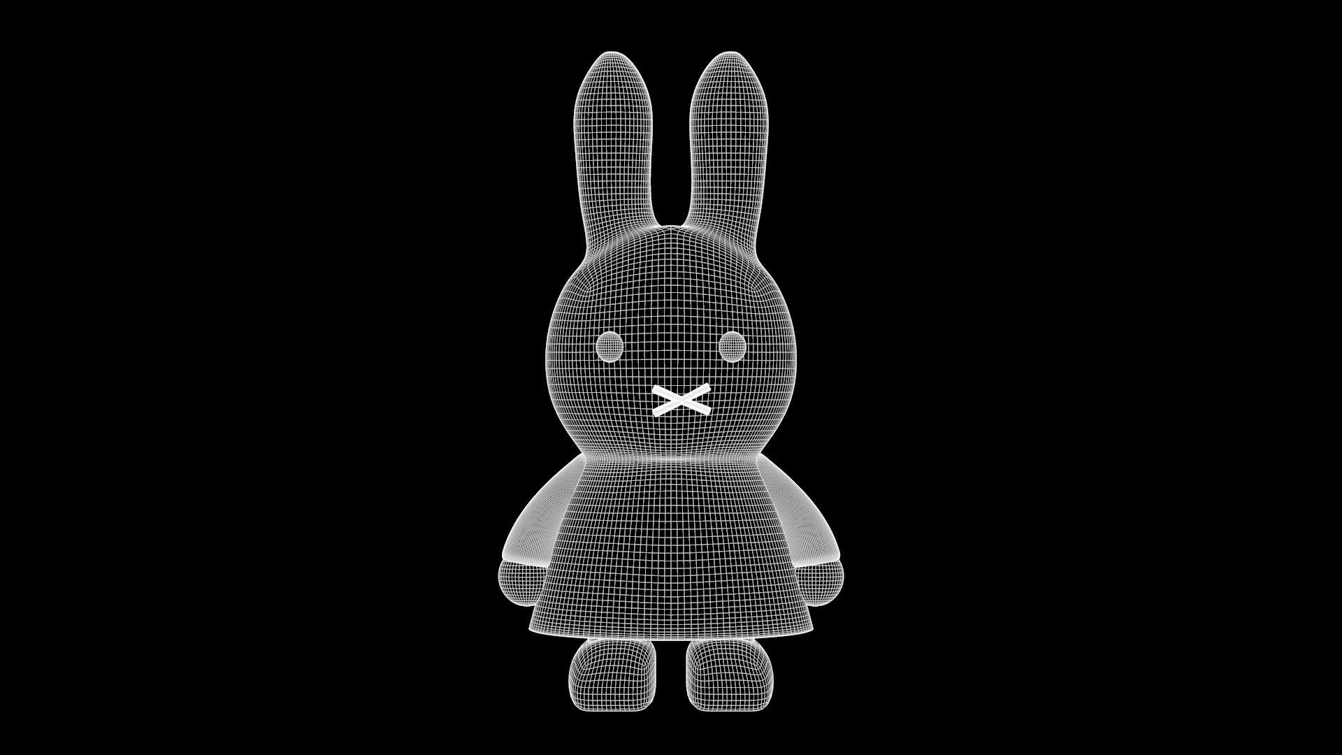 Miffy - Bunny Rabbit Low-poly 3D model_8