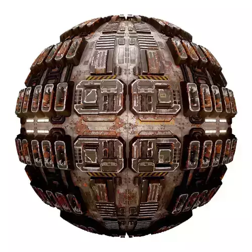 PBR Sci-Fi Industrial Texture 15 Low-poly 3D model