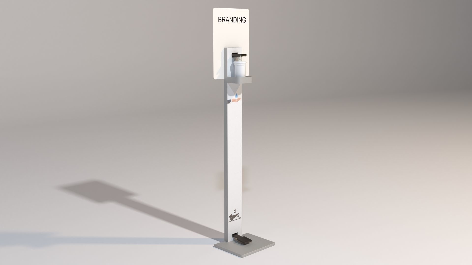 Hand Sanitizer Dispenser 3D model_1