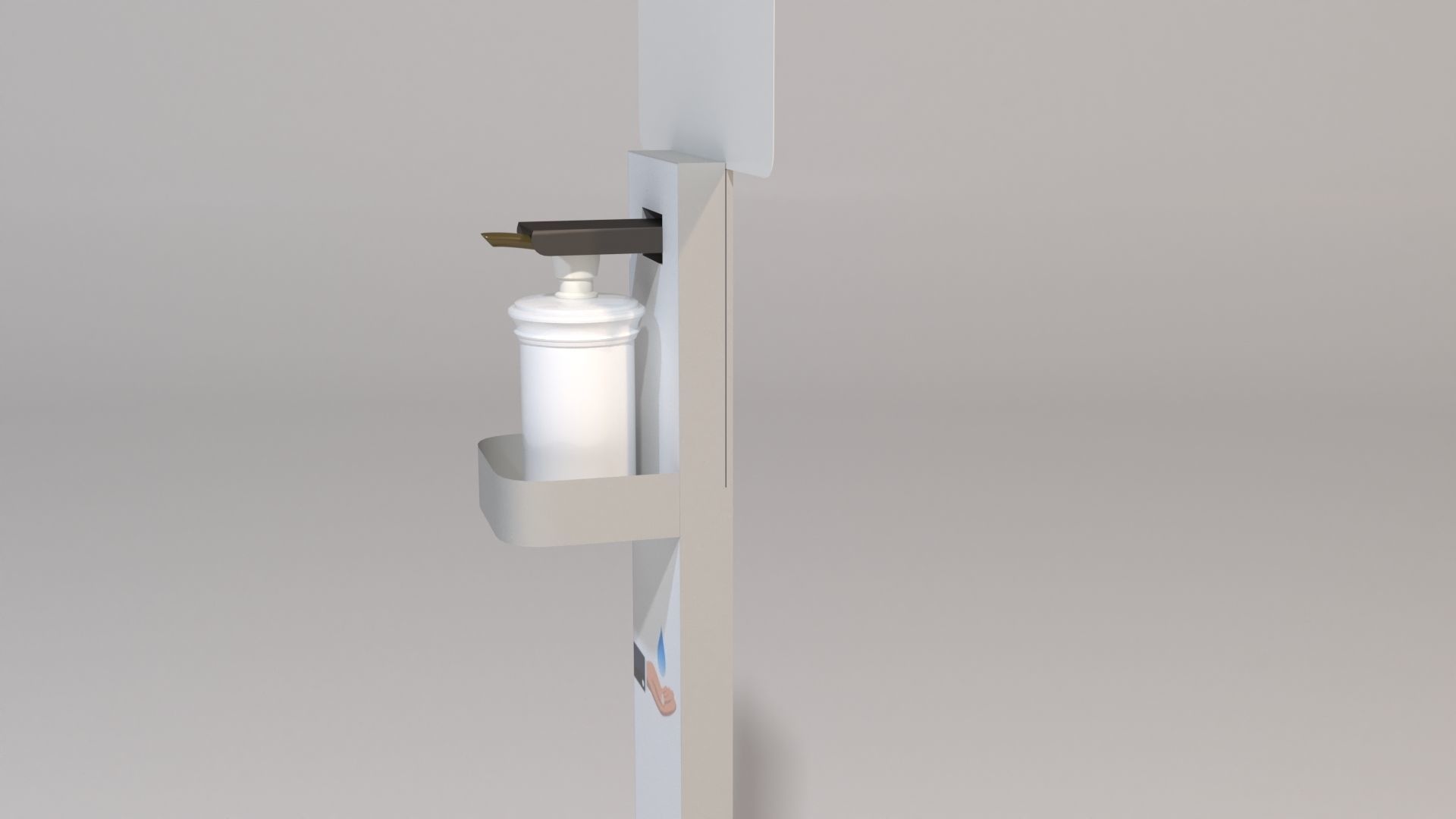 Hand Sanitizer Dispenser 3D model_8
