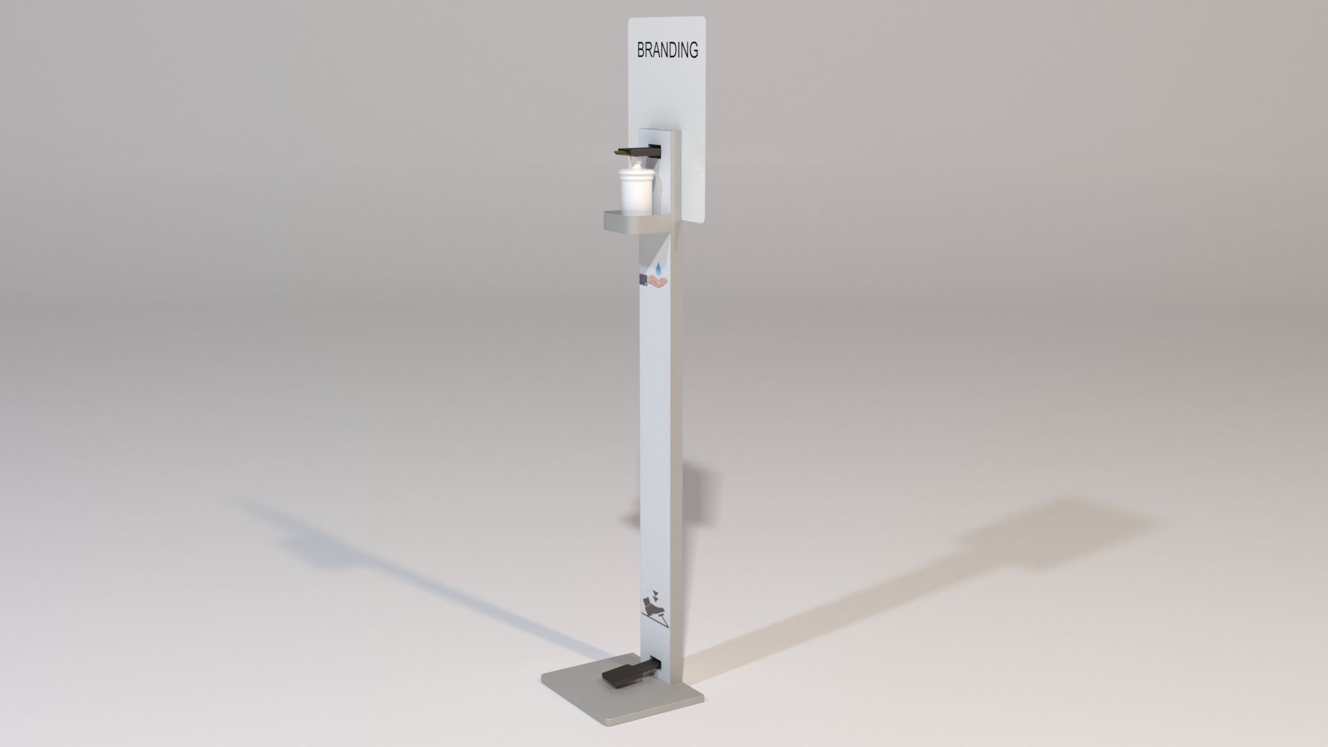 Hand Sanitizer Dispenser 3D model_3
