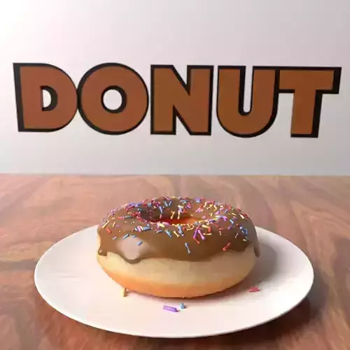 Chocolate Donut Model