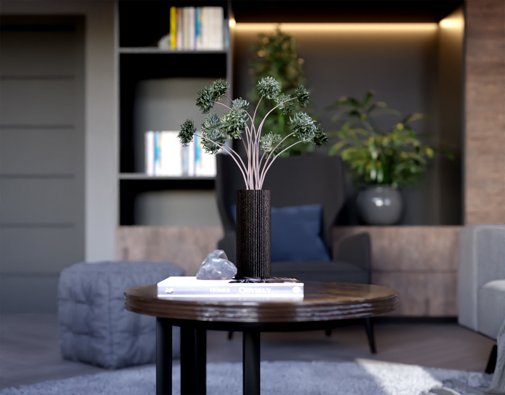 Loft Interior- Modern Apartment 3D model_9