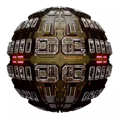 PBR Sci-Fi Industrial Texture 16 Low-poly 3D model