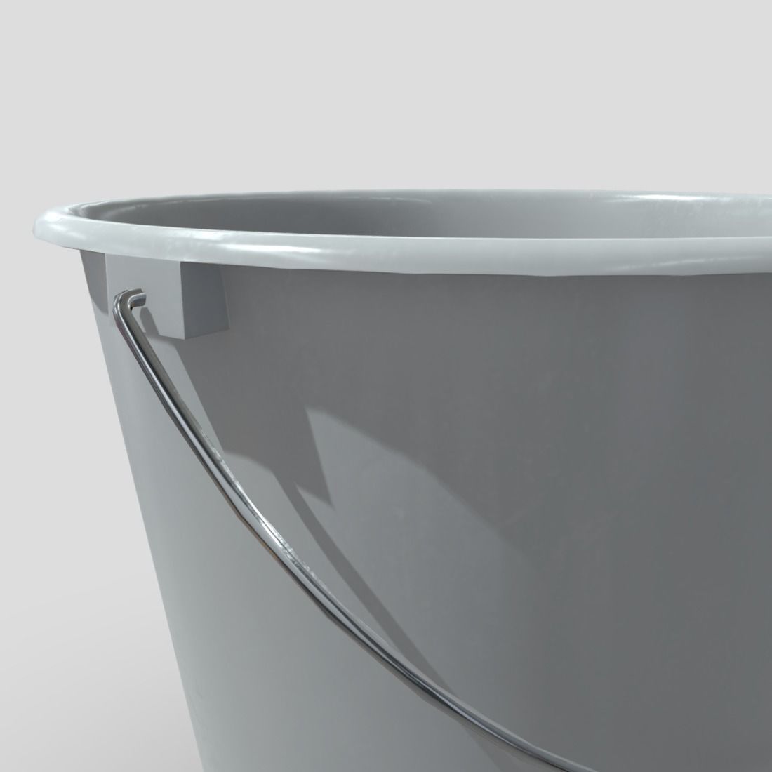 Bucket 4 Low-poly 3D model_13
