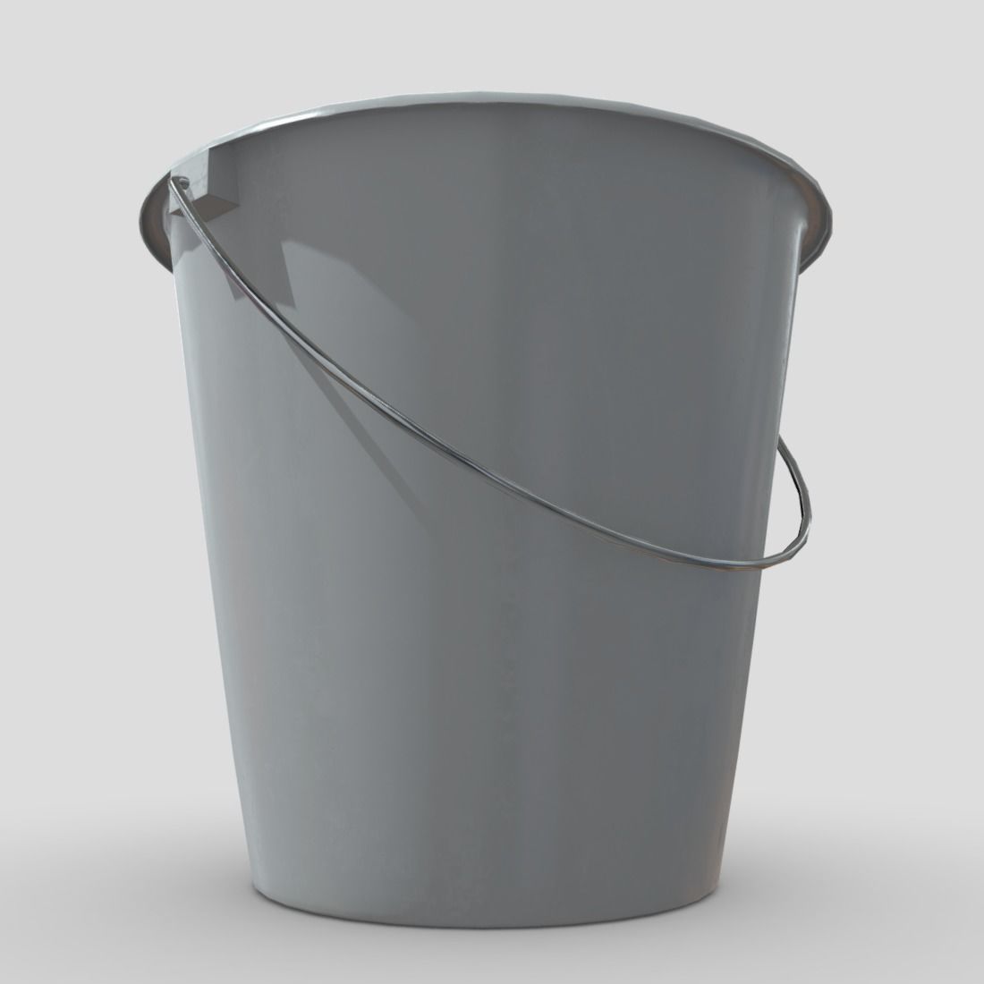 Bucket 4 Low-poly 3D model_11