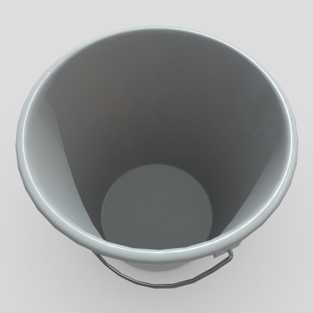 Bucket 4 Low-poly 3D model_7