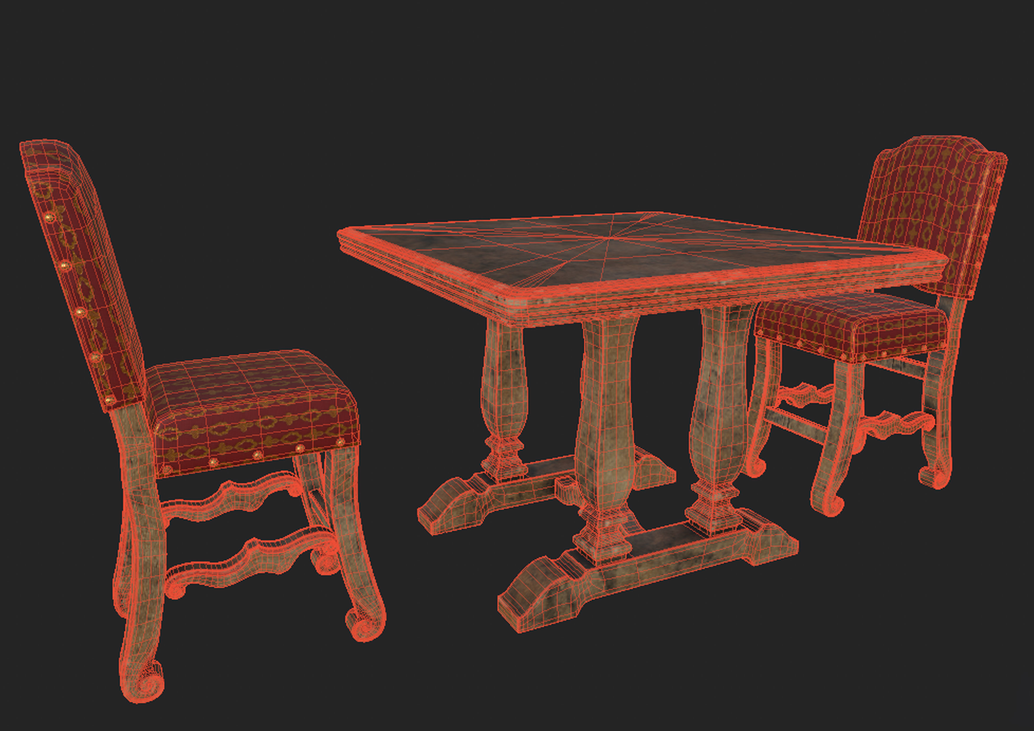 Classic Furniture 3D model_4