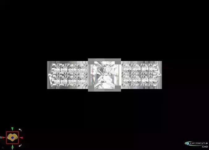 Alliance princess cut diamond engagement ring