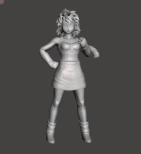 Gine 3D Model female character 3D print model