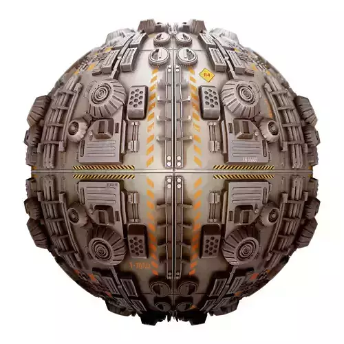 PBR Sci-Fi Industrial Texture 20 Low-poly 3D model