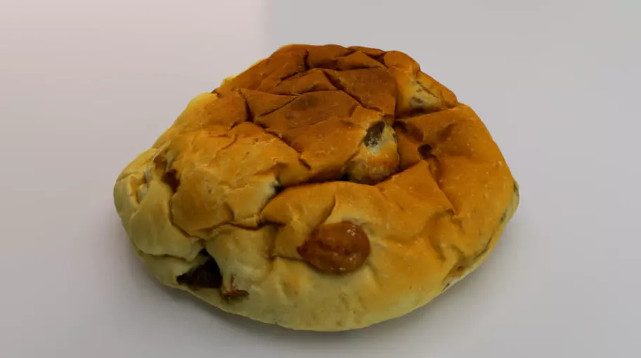 Raisin Bread Low-poly 3D model