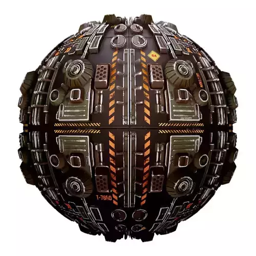 PBR Sci-Fi Industrial Texture 22