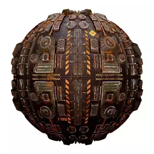 PBR Sci-Fi Industrial Texture 23