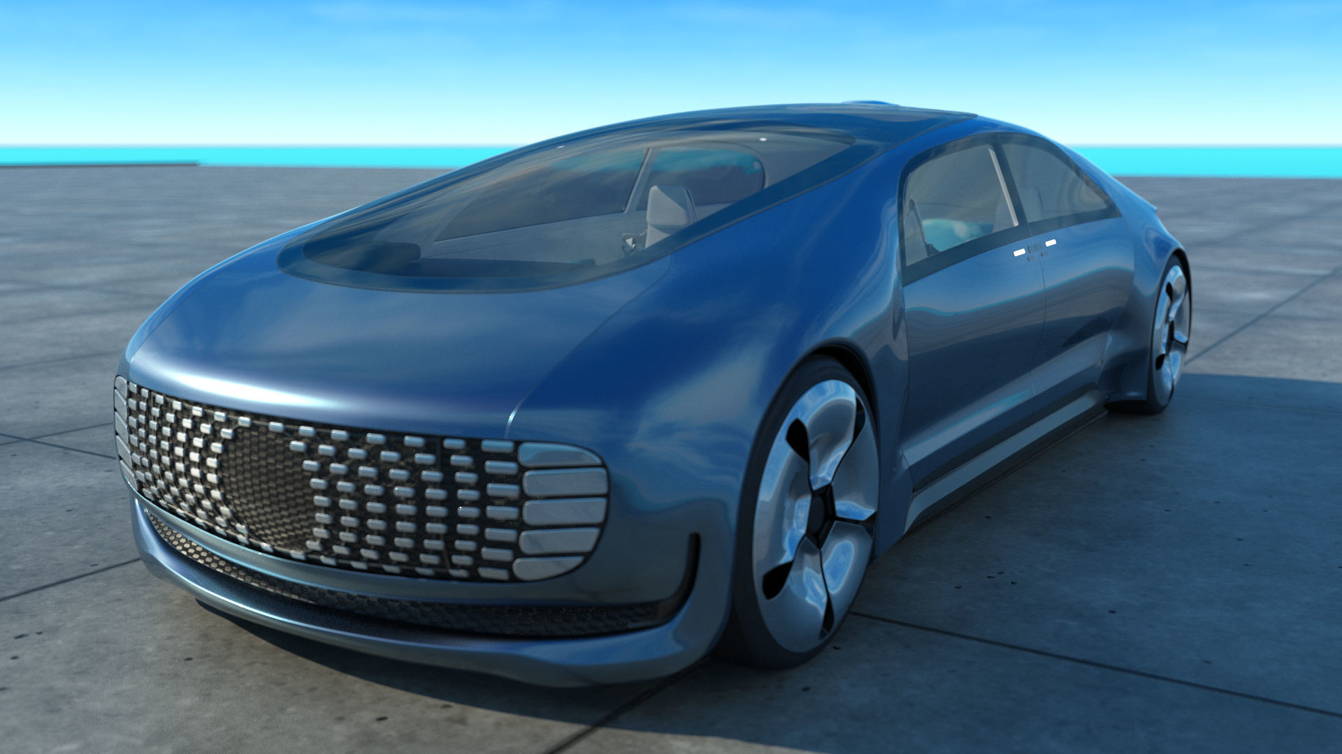 Concept car  Luxury F015 3D model_24
