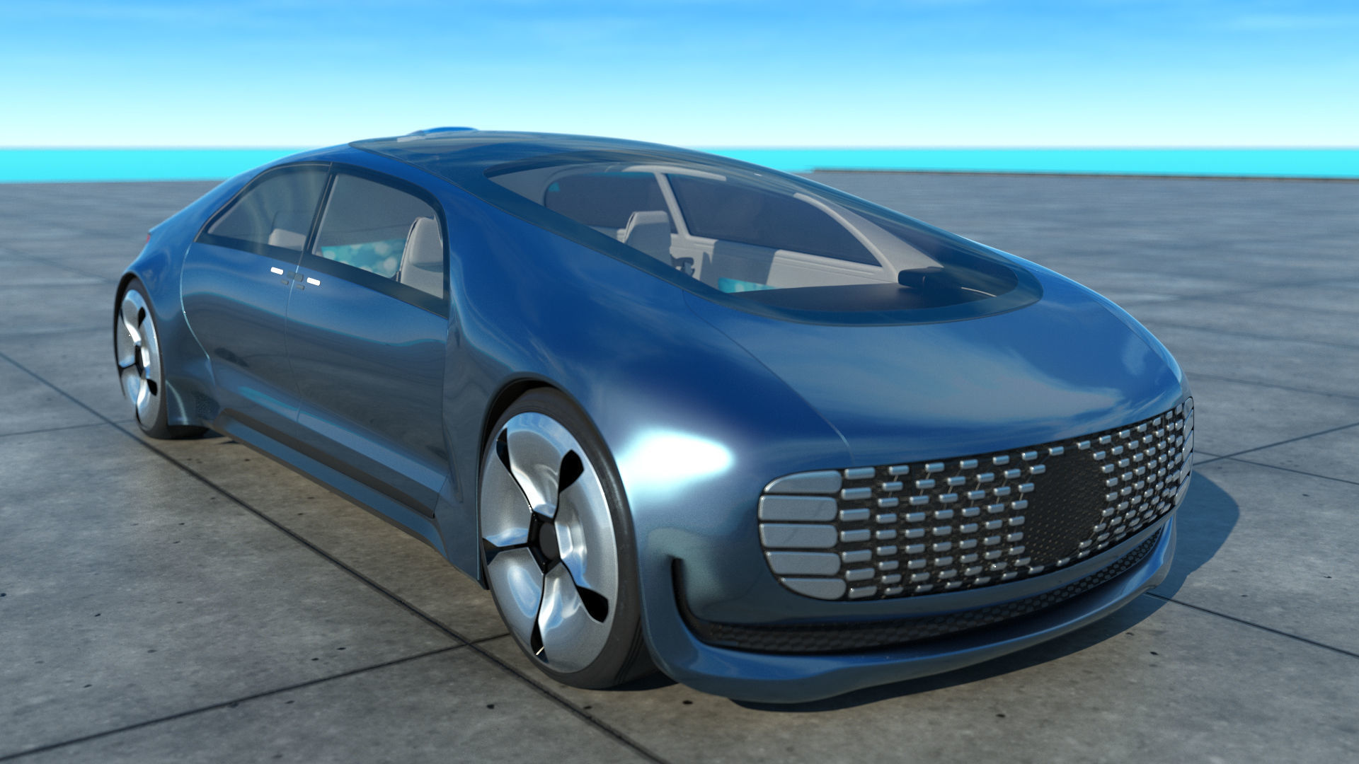 Concept car  Luxury F015 3D model_26