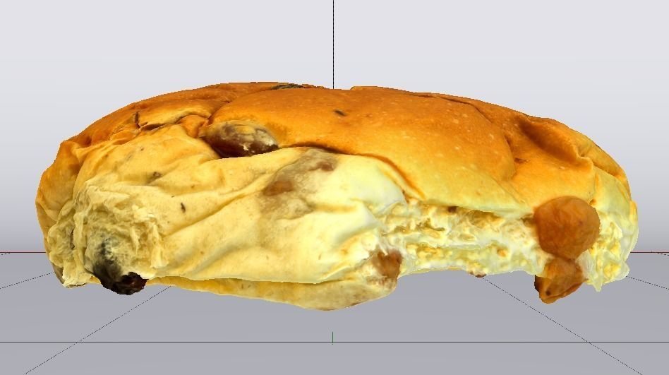 Raisin Bread Low-poly 3D model_7