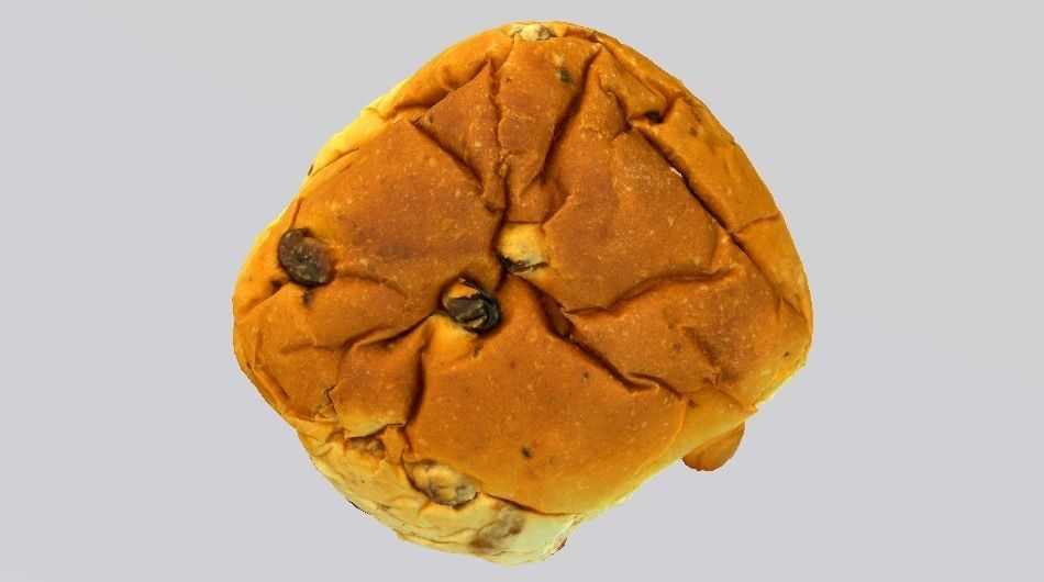 Raisin Bread Low-poly 3D model_8