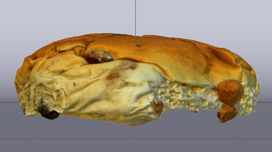 Raisin Bread Low-poly 3D model_12