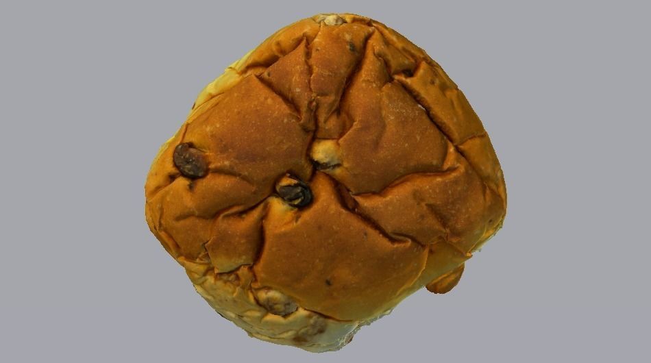Raisin Bread Low-poly 3D model_13