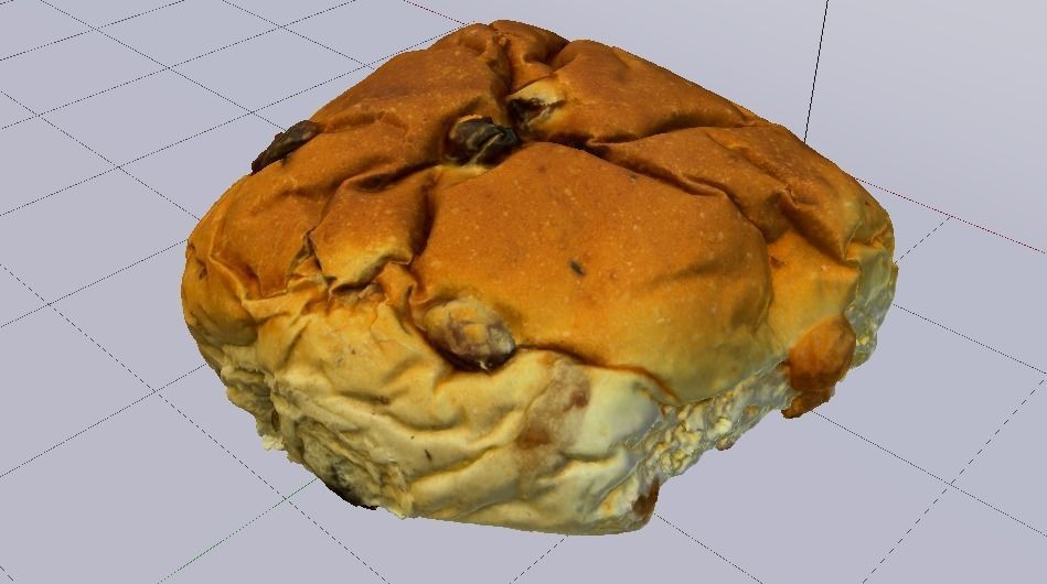 Raisin Bread Low-poly 3D model_10