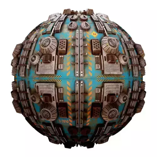 PBR Sci-Fi Industrial Texture 24