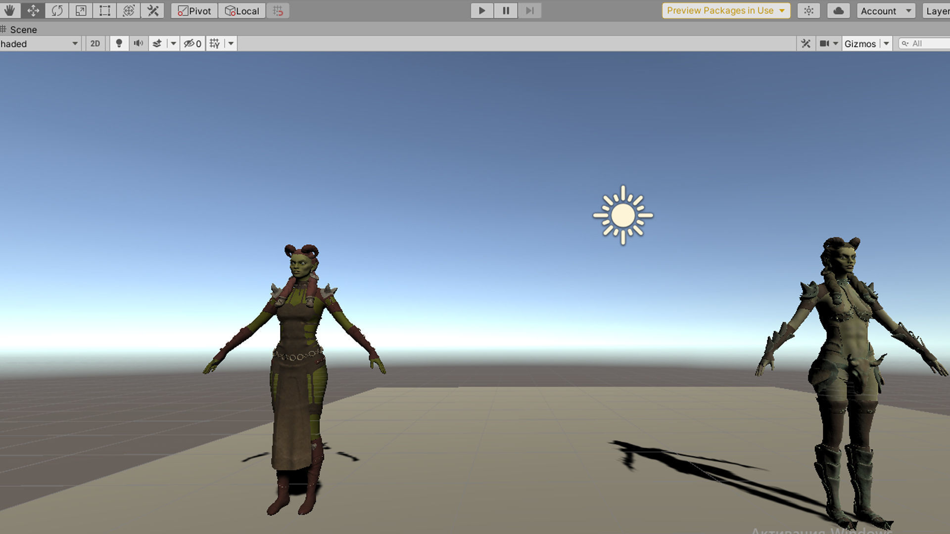 Orc Girls Low-poly 3D model_11