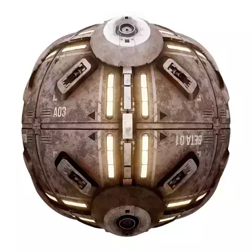 PBR Sci-Fi Industrial Texture 28