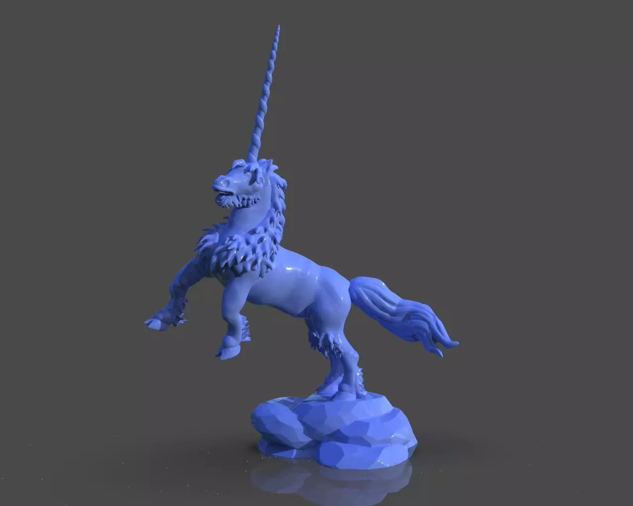 Real Unicorn Sculpture 3D print model