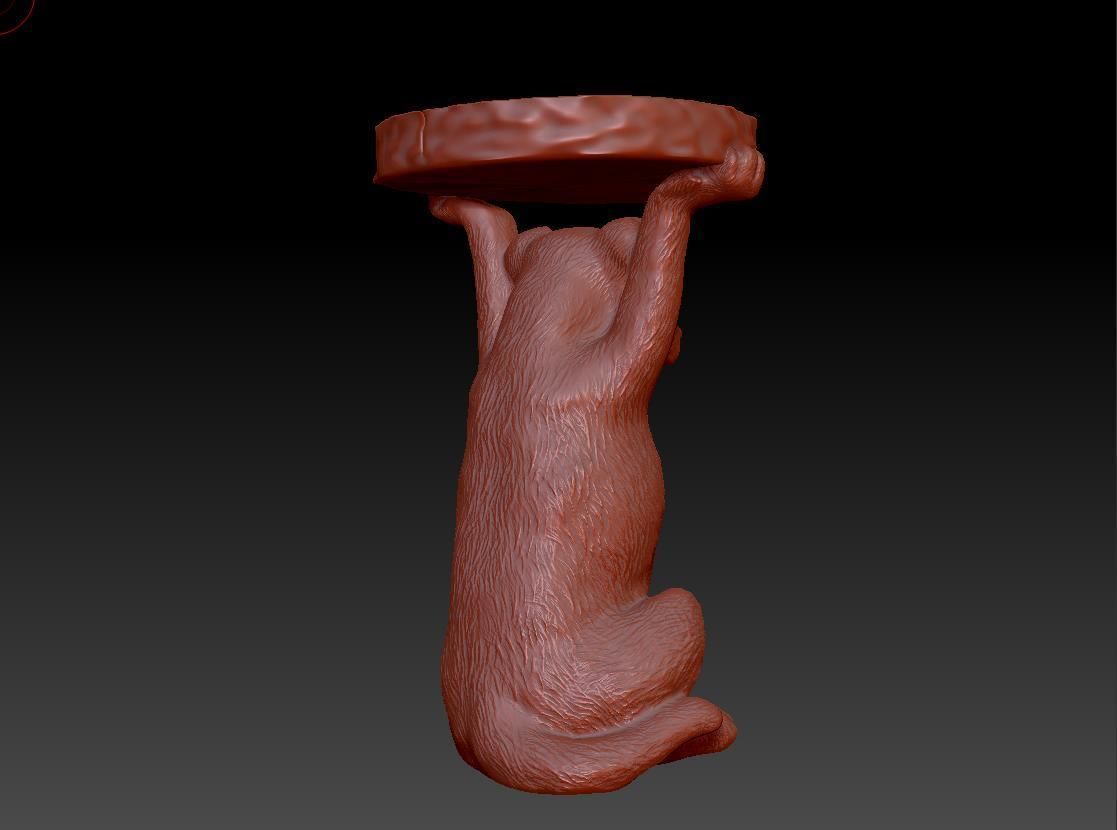 Side Table Animal Mr Jack print 3D print model_3