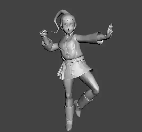 Rozie 3D Model woman in dress