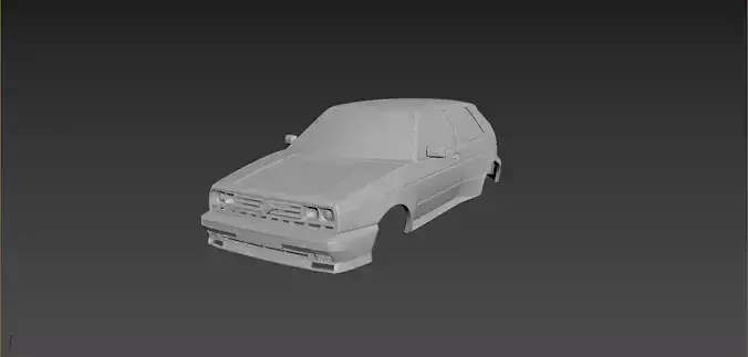 Volkswagen Golf Mk2 Rallye Body For Print
