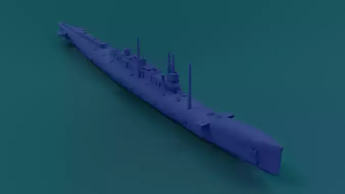 HMS K-class submarine 1913 3D print model