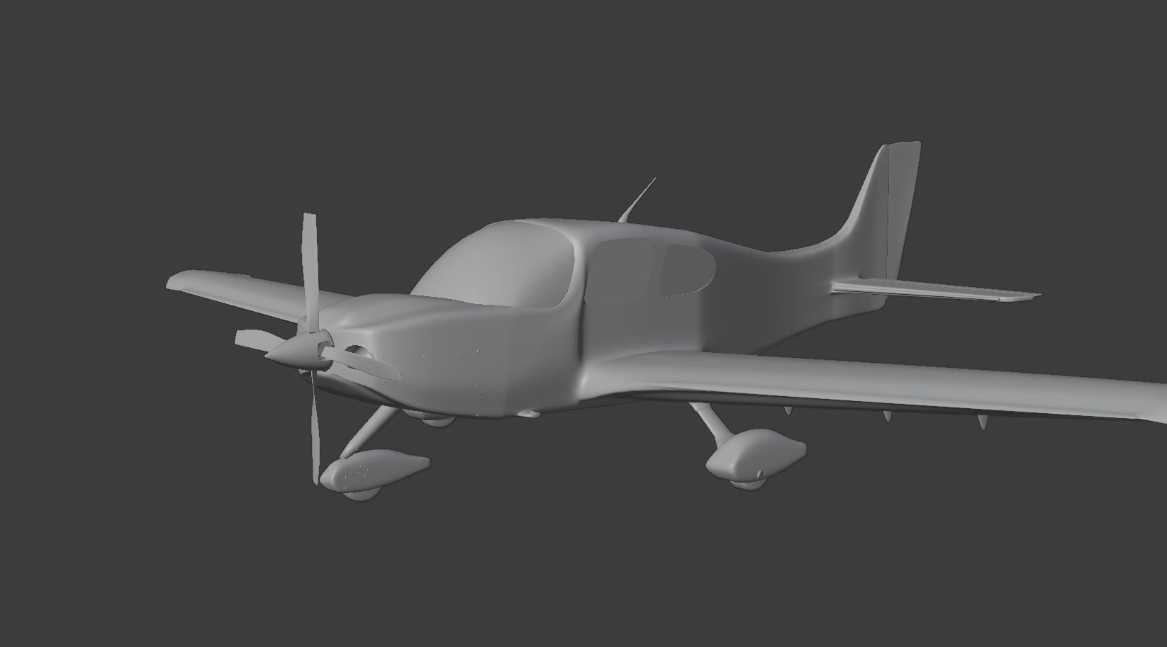 Aircraft - Airplane - Cirrus SR22 VH-PGU 3D model_3