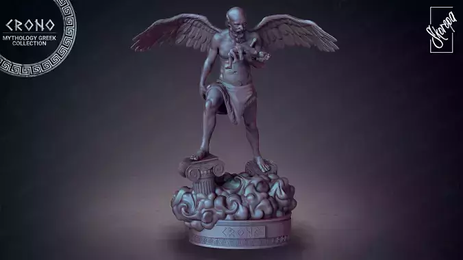 CRONO statue of angel with wings