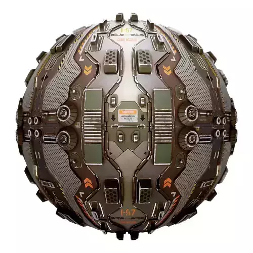 PBR Sci-Fi Industrial Texture 32