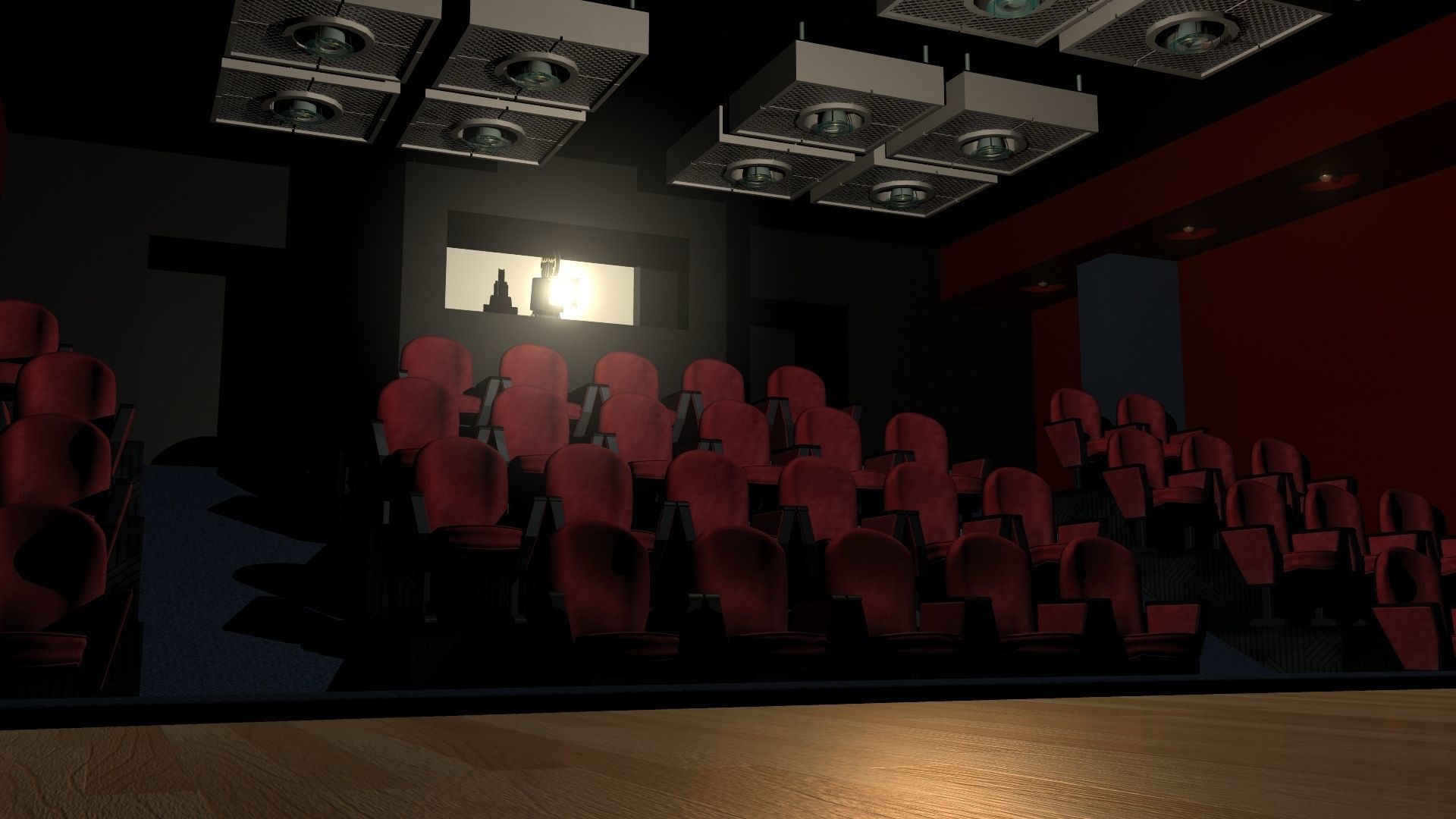 Theater Auditorium 3D model_3