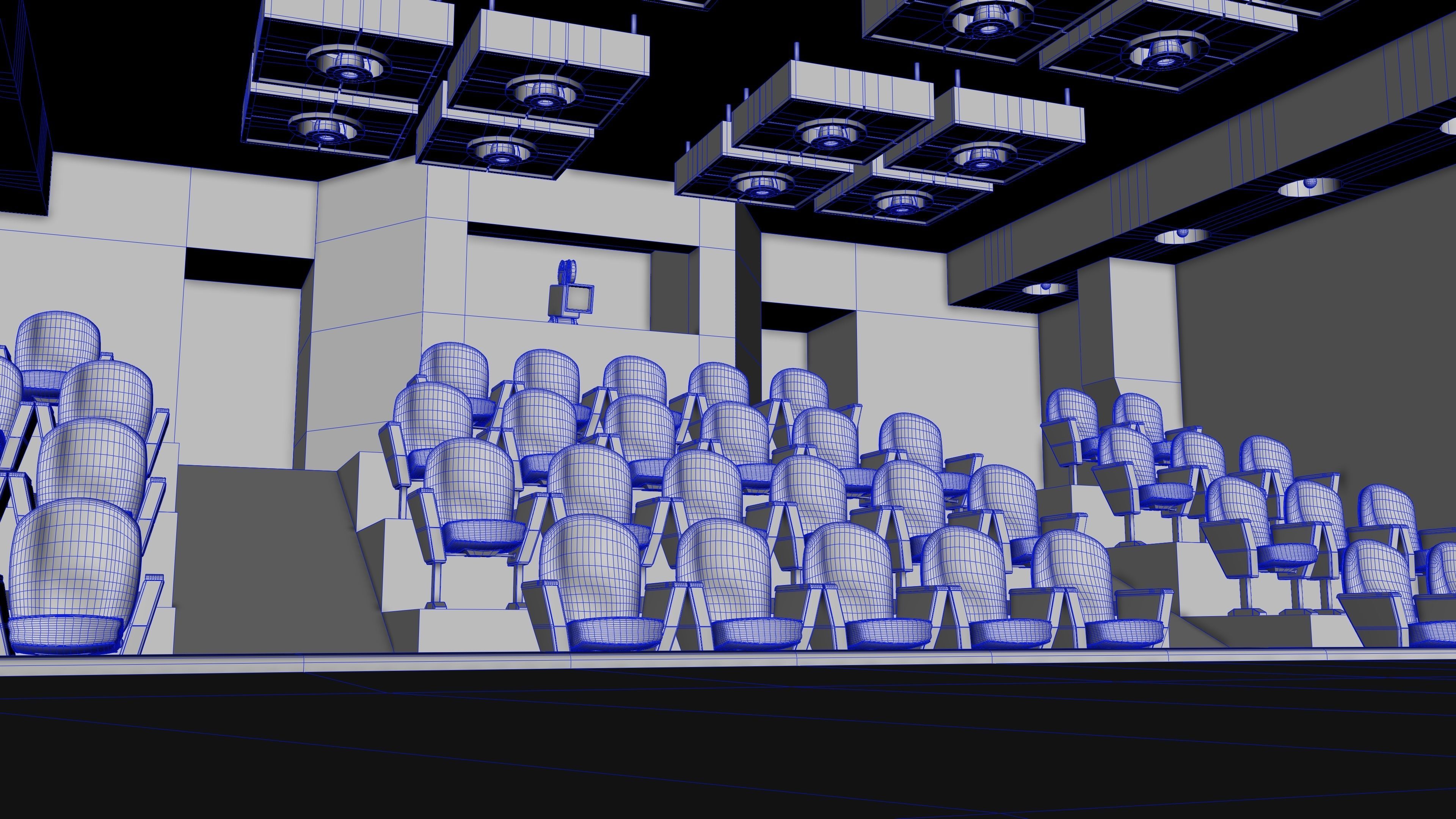 Theater Auditorium 3D model_4